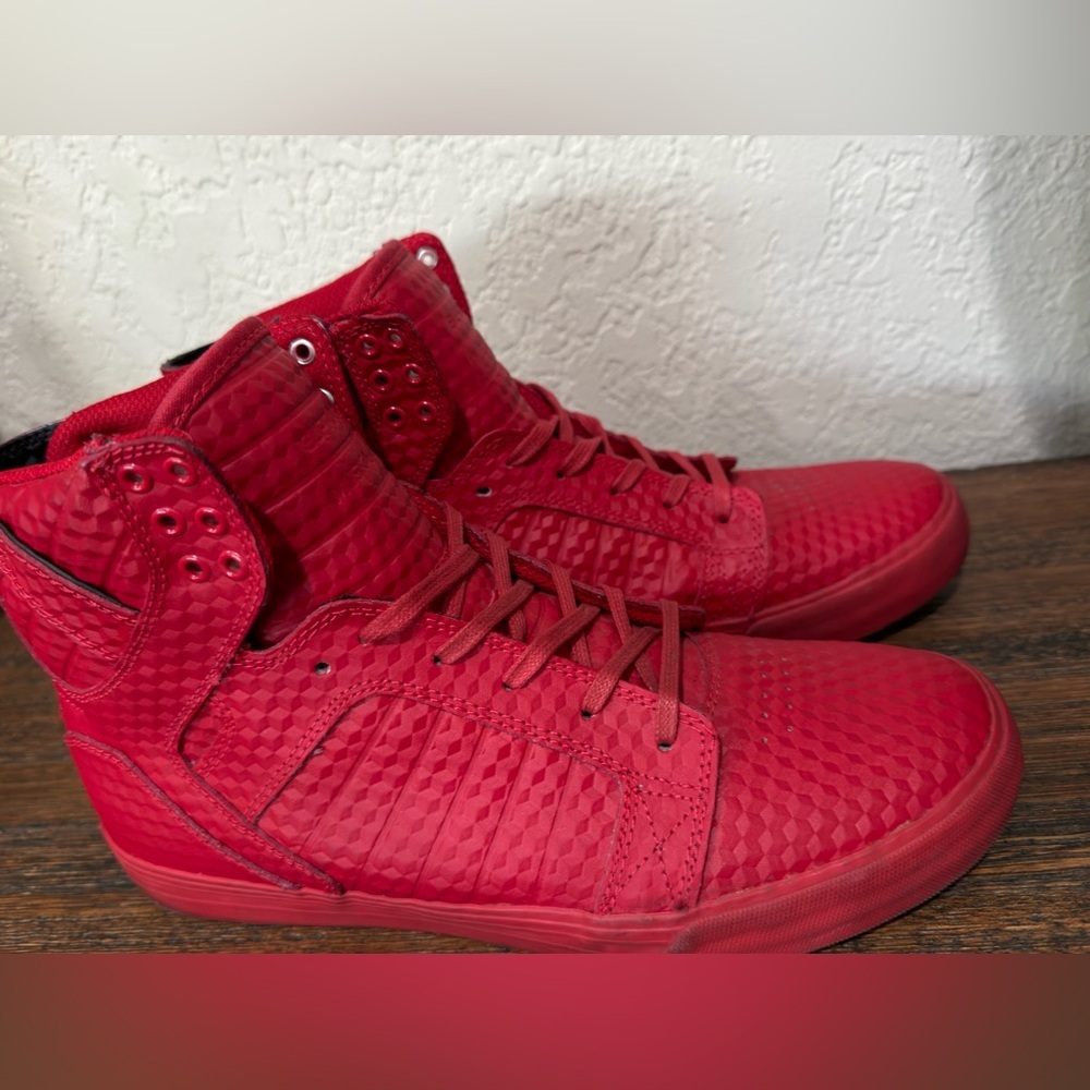 supra shoes skytop Men’s Red Skater size 9.5